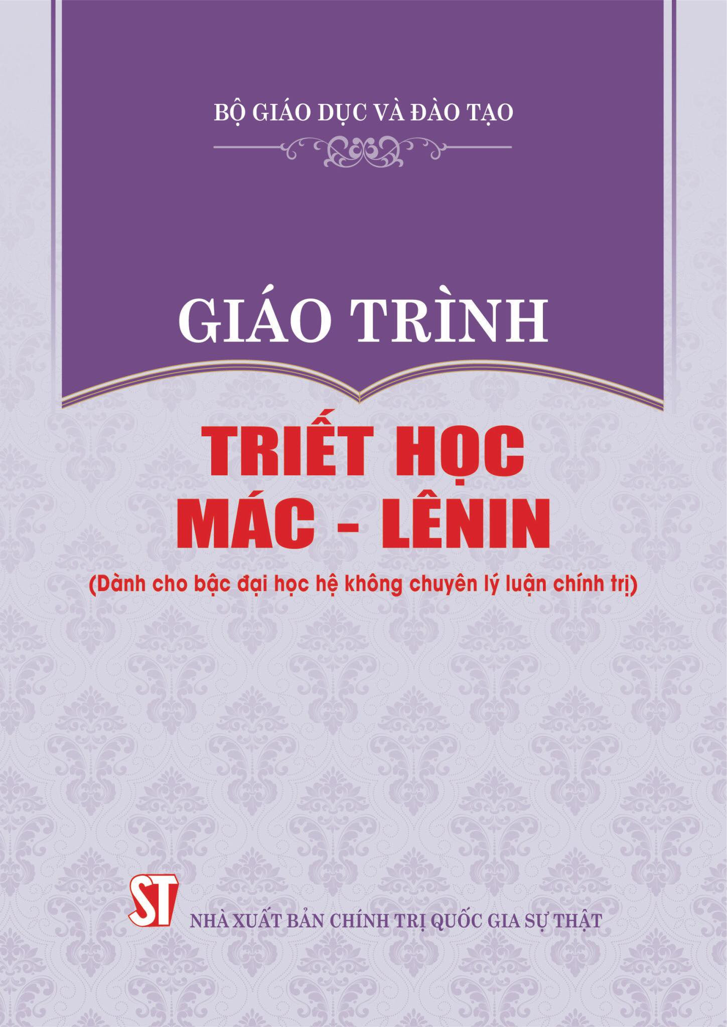 Giáo trình Triết học Mác - Lênin (Dành cho bậc đại học hệ không chuyên lý luận chính trị)